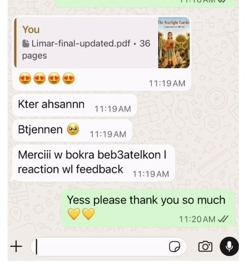 Customer message in Lebanese Arabic: Kter ahsann, Btjennen